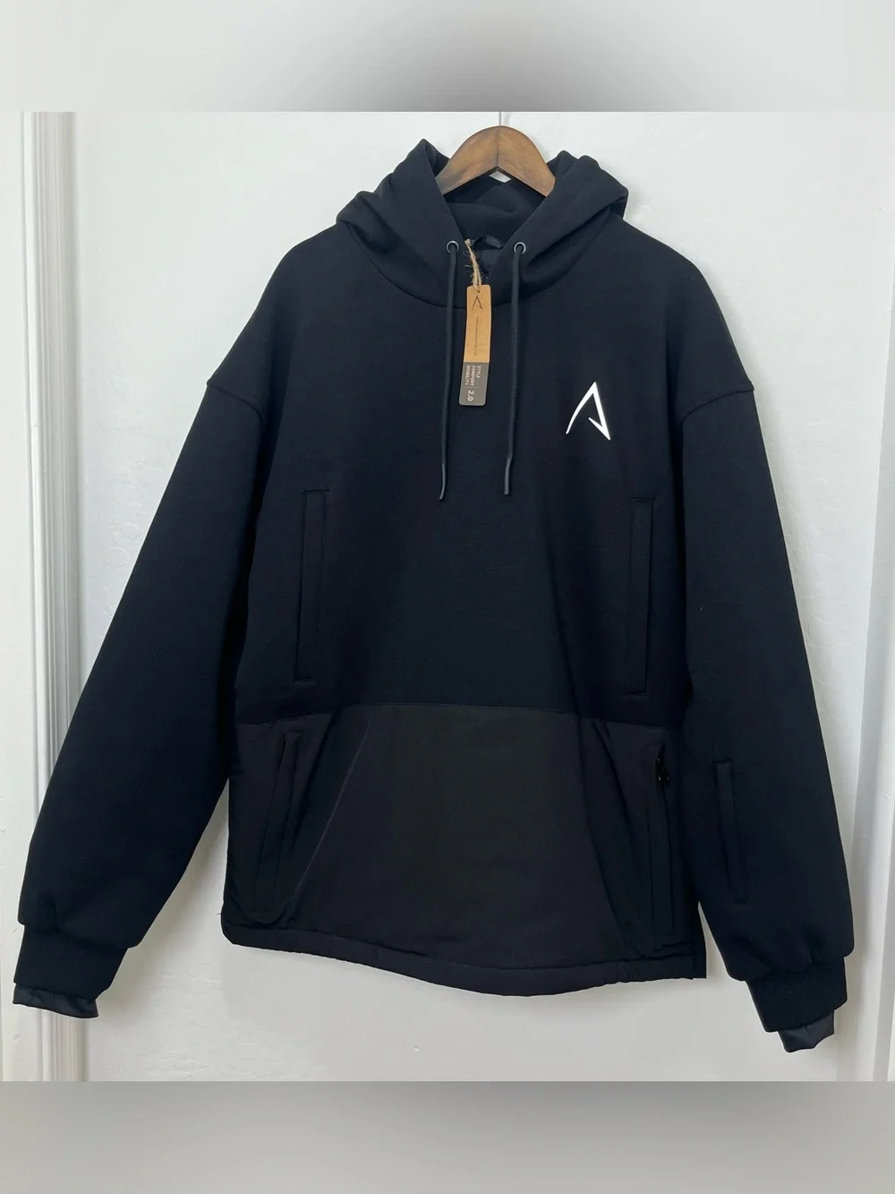 Alphatech Softflex 2.0 Black Snow Hoodie Men's Size Large NWT